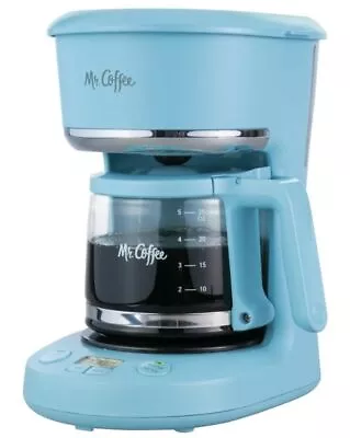 Mr. Coffee 5-Cup Digital Display Programmable Coffee Maker Mini Brew Now Or L... • $49.87