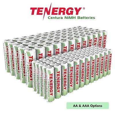 Tenergy CENTURA AA AAA  2000mAh 800mAh NiMH Rechargeable Batteries 1.2V Lot • $8.79