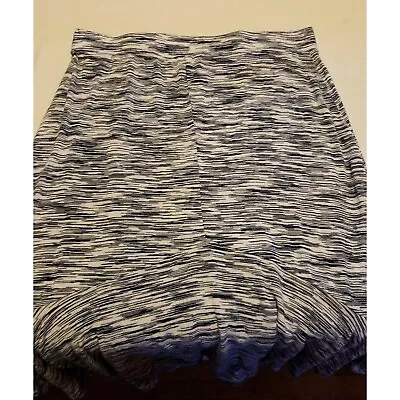 Max Edition Asymmetrical Skirt Size Small S Navy Blue White Elastic Waist • $9.91