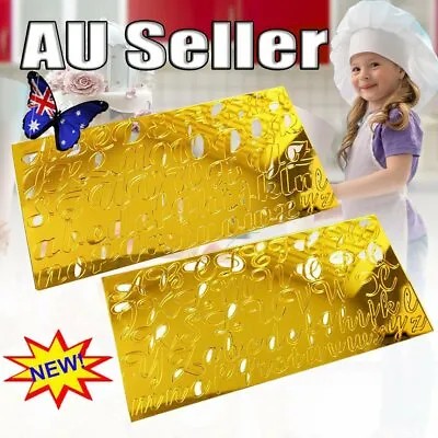 $9.91 • Buy Acrylic Letter Alphabet Cake Mold Press Cookie Cutter DIY Stamp Fondant Mould VH