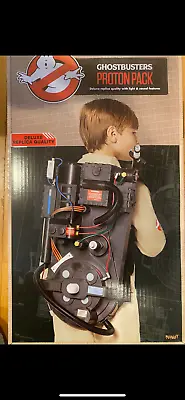 Childrens Ghostbusters Proton Pack Deluxe Replica Wand Lights Sounds Spirit NEW • $202.25