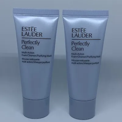 £10 • Buy Estee Lauder Perfectly Clean MultiAction Foam Cleanser Purifying Mask 30ml X 2