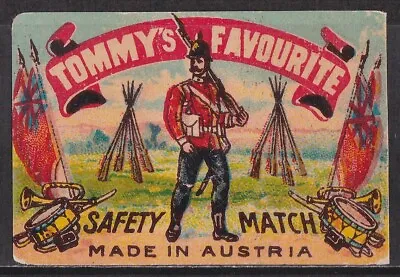 Old Glazed Matchbox Label Austria Tommy's Favourite • $2.99