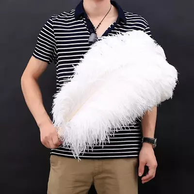 15-70CM 10Pcs White Ostrich Feathers Crafts Wedding Accessories Decoration • $263.78