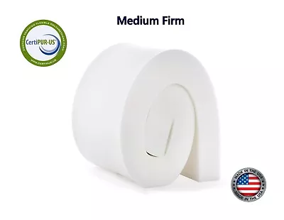 Upholstery Foam  (Medium Firm)  6 X24 X80   (36ILD) High Density Foam Cushion • $100.75