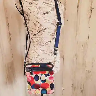 Vintage Coach Poppy C Glam Satin Crossbody Bag • $39