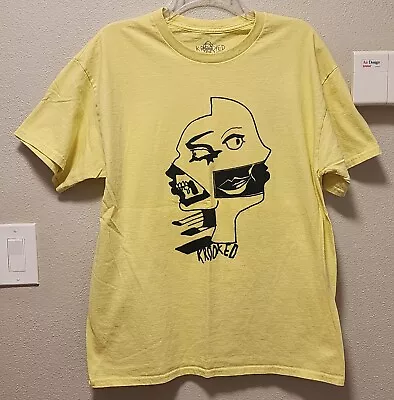 Vintage Mark Gonzales Krooked Yellow & Black Two Face Skateboard T-shirt - Large • $75.99