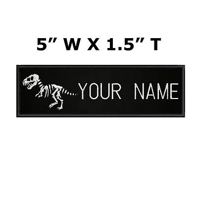 ADULT Custom Paleontologist Embroidered Name Tag Patch [IRON-ON] -- YOUR NAME • $5.50