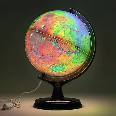 Mapsoft Ace Illuminated Topography Mars Globe 30cm/12  RTI-30 Map Atlas Led • $135