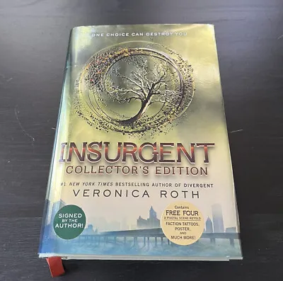 Signed Insurgent Collector's Edition Missing  Bonus Poster/Tattoos Veronica Roth • $20