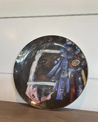 Vintage Michelle Foy Sucaet Blue Ribbon Horse Collector Plate 7 3/4 • $42.18