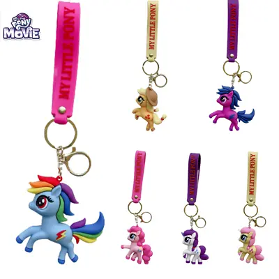 My Little Pony Keychain Toy Figure Key Ring Bag Accessories Kid Xmas Gift • £5.20