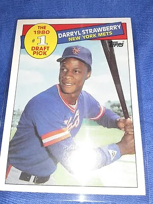 1985 Topps #1 Draft Pick Rookie DARRYL STRAWBERRY RC #278 NEW YORK METS MVP HOF • $2