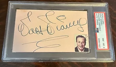 Amazing  Walt Disney Signed Index Card Large Bold Autograph PSA/DNA 8 Auto RARE • $7999