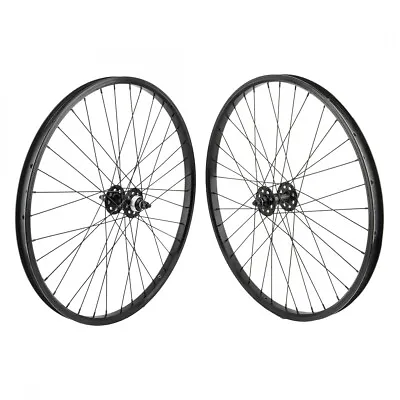 SE Bikes 26in BMX Wheelset 26x1.75 Black Bolt-On 3/8  100/110mm 1s Freewheel • $425.61