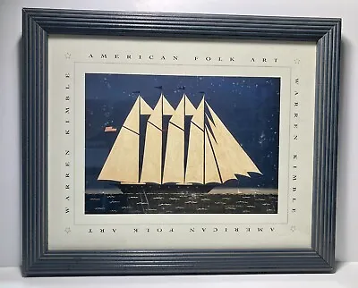 $14.99 • Buy Nautical Print, Sailing Ship, Glass-framed, Warren Kimble