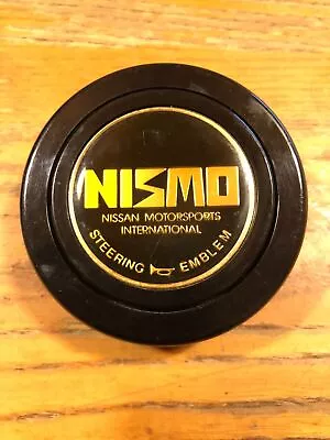 JDM NISMO Horn Button Black With Old Logo BNR32 BCNR33 BNR34 S13 S14 NISSAN Rare • $478.42