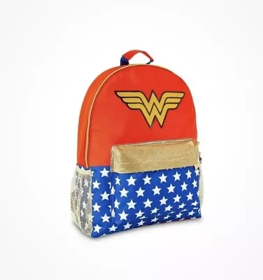 Wonder Woman Backpack Kids/Adults Bag Red Blue New • £13.99