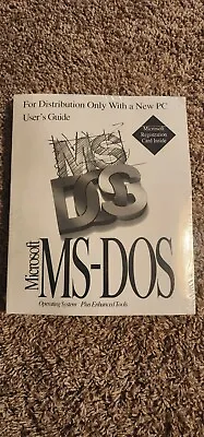 Genuine Microsoft MS-DOS 6.22 Plus Enhanced Tools Brand New Original With COA  • $45