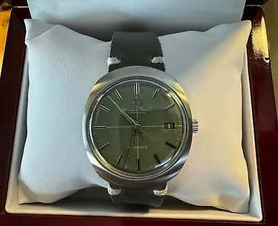 Vintage IWC Automatic Watch 8451B Pellaton 40mm Green Dial • $1250