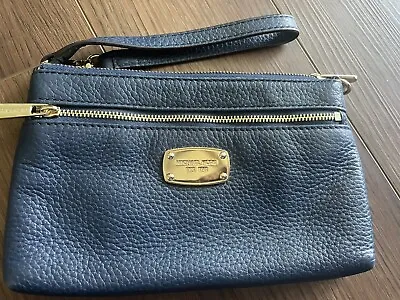 Michel Kors Navy Blue Wristlet Clutch Small Bag • $65