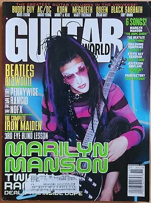 Guitar World  Magazine November 1998 Marilyn Manson Beatles Pennywise NOFX • $14.96