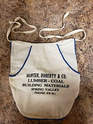 Defunct Hunter - Doherty Company Nail Apron From Spring Valley Illinois Lot # 2 • $35