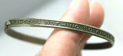 Vintage Antique Alice Cary There Is Nothing So Kingly As Kindness Bracelet  • $36.99