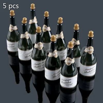 2/10pcs Champagne Bubble Bottles Model  Wedding Party Decor Dollhouse Supplies • £4.07