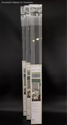 New Allen+Roth Gray Blackout Motorized Cellular Shade 35  X 72  - Lot Of 3 • $239.99