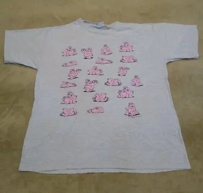 Vintage 91 Makin Bacon Cartoon Pig Sex Positions Shirt USA Single Stitch Size XL • $31.99
