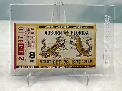 VTG Auburn Vs Florida NCAA College Football Ticket STUB Oct 29 1977 • $13.59