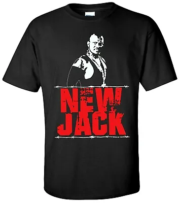 NEW JACK T-shirt - XS-XXXL - Pro Wrestling ECW Style • £15.99