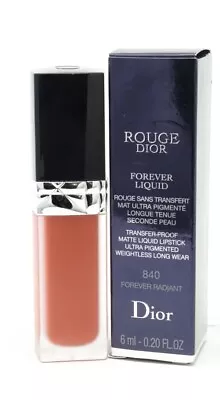 Dior Rouge Dior Forever Liquid Lipstick 840 Forever Radiant 0.20 Oz NIB • $23