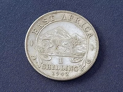 East Africa 1942 1/- Shilling Very High Grade - Lion • £9