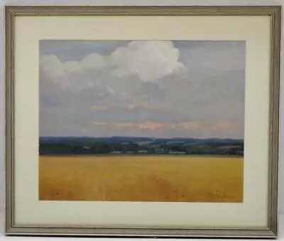 JOHN FOULGER Original Post Impressionist Oil Acrylic On Board SUFFOLK LANDSCAPE • £380