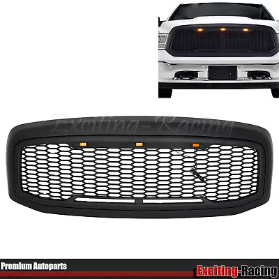 Front Grill Grille W/ Amber LED Light For 06-08 Dodge RAM 1500/ 06-09 2500 3500 • $143.79