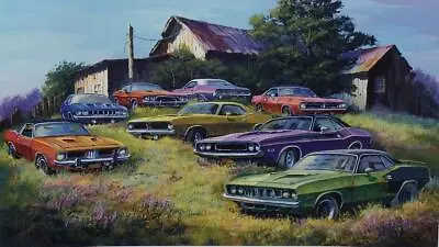 Dale Klee Mopar Meadows S/N Print 30 X 17 • $95