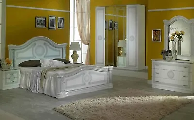 £1899 • Buy Italian Greek Key Versace Bedroom Set Complete 6 Piece 12 Months 0% 