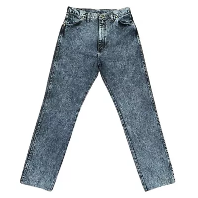 Vintage Wrangler Men 32 X 30 Jeans Acid Stone Wash Western Cowboy Rockabilly USA • $36.50