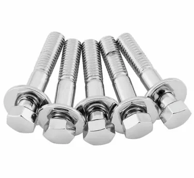 Colony Rear Sprocket Bolt And Washer Kit Chrome Hex Harley Softail Dyna 2051-10 • $37.95