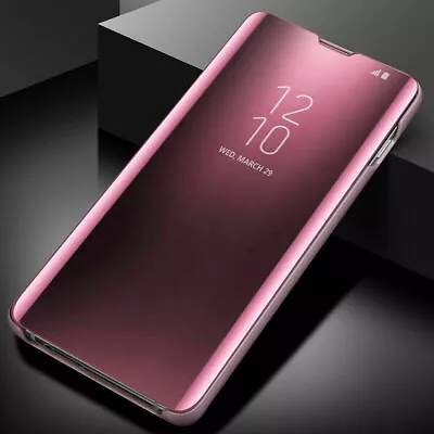 $12.12 • Buy Flip S-View Mirror Clear Case For Samsung Galaxy S23 S22 Ultra S21S20 Note20 A14