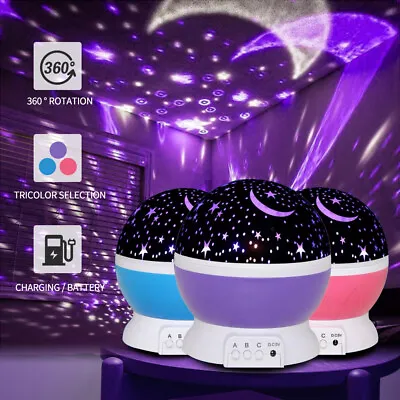 $19.95 • Buy LED Night Star Galaxy Projector Light Lamp Rotating Starry Baby Room Kids Gift