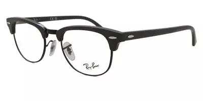 Ray-Ban Clubmaster Polished Grey On Black RB5154 8232 51-21-145 Eyeglasses • $94.99