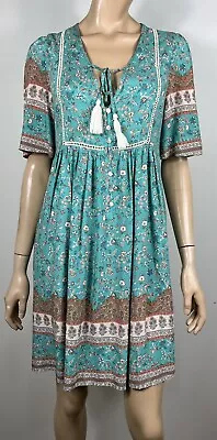Iris Maxi Floral Dress - Size 8 - Two Pockets • $30