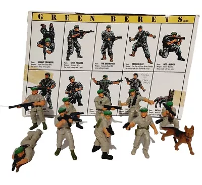 Vintage Mattel Guts Figure Lot 1986 Aikido Green Berets Troop Complete Set &card • $51.99