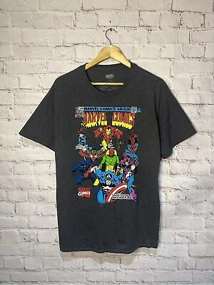 Marvel Comics Retro Graphic Print T Shirt Colorful Fun Movie Men’s Size Large • £11.99
