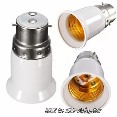 B22 To E27 Adapter Material Fireproof Material Converter Socket Light Bulb Base • $9.99