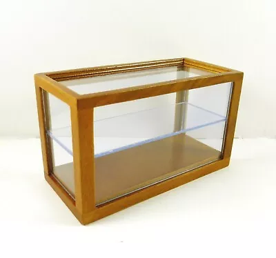 Dollhouse Miniature Small Display Counter Case Walnut T6677 • $11.99