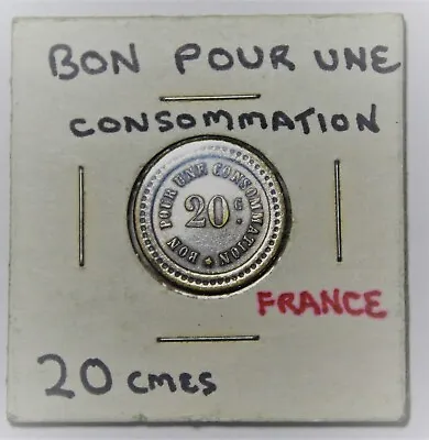 Bon Pour Une Consommation French 20 Centimes Horseshoe Slot Machine Token~Fr/Shi • $26.09